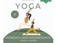 Yoga in the Grass! Starts Mondays & Wednesday beginning July 8th!