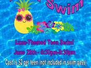 June 28th - Teen Swim